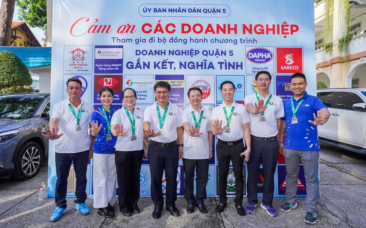 Ấn định ngày tổ chức Chương trình đi bộ vinh danh doanh nghiệp của quận 5