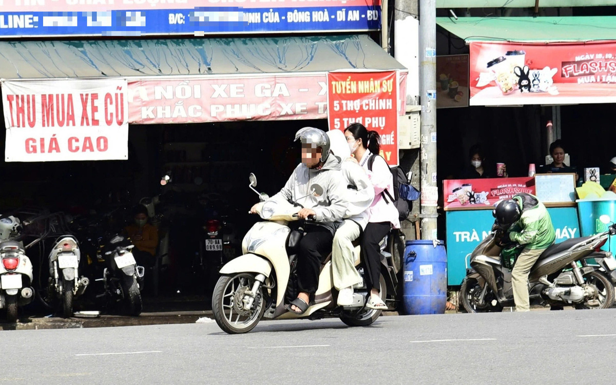 Không đội mũ bảo hiểm, tống ba… trong làng đại học TP.HCM