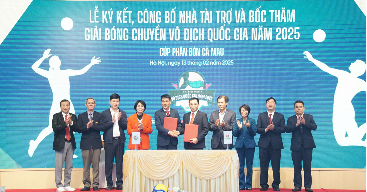 Phân bón Cà Mau tài trợ Giải bóng chuyền vô địch quốc gia 2025