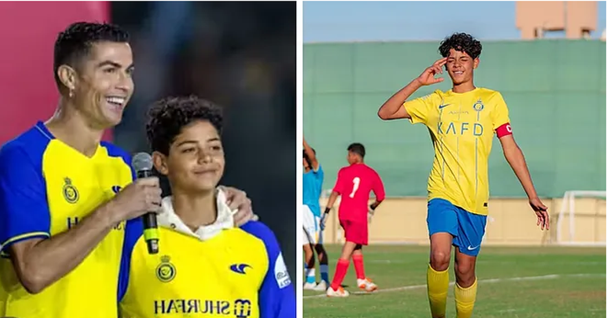 Con trai của Cristiano Ronaldo ghi 10 bàn trong một trận đấu của Al Nassr