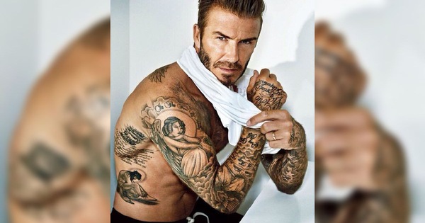 David Beckham khoe hình xăm thứ 5 trong năm 2017