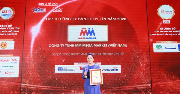 MM Mega Market đứng thứ 3 trong Top 10 Công ty bán lẻ uy tín