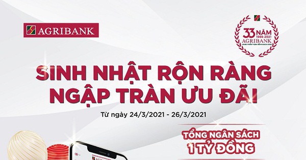 CHƯƠNG TRÌNH KHUYẾN MẠI CHÀO MỪNG 35 NĂM THÀNH LẬP NGÂN HÀNG AGRIBANK Đón sinh  nhật vàng  Ngập tràn quà tặng