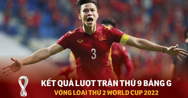Bảng xếp hạng bảng G vòng loại World Cup 2022: Việt Nam, UAE tranh ngôi đầu lượt trận cuối