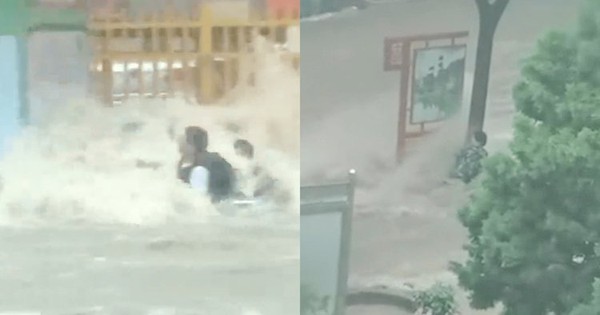 Mưa lớn nhiều nơi ở Trung Quốc: đường thành sông, dân ôm cây giữa dòng nước - Vimarsana News