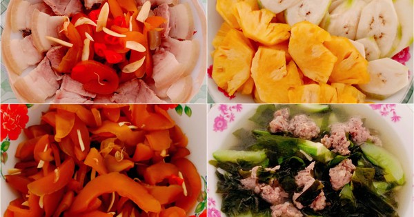 Ăn với má, thịt luộc kẹp dưa mắm, canh rong biển không hành vẫn ngon - Vimarsana News