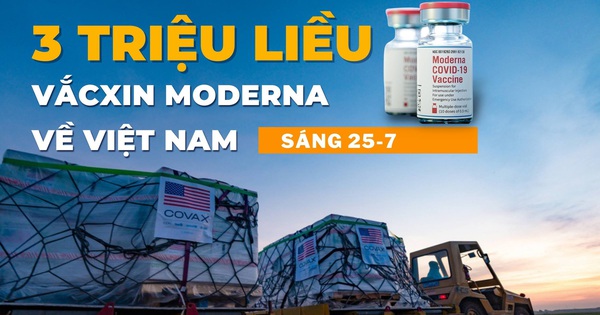 Sáng 25-7: Thêm 3.973 ca COVID-19, 3 triệu liều vắc xin Moderna về đến Việt Nam - Vimarsana News