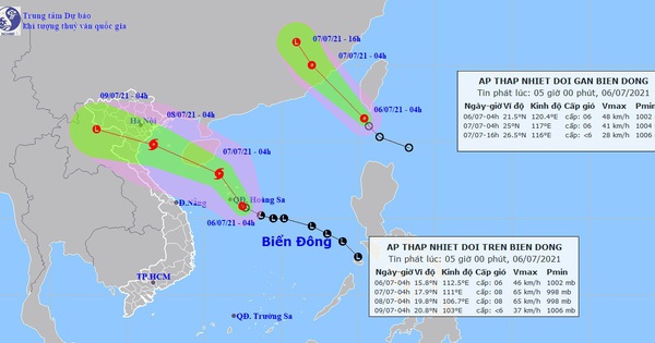 Hai áp thấp nhiệt đới đang hoạt động, một có thể thành bão hướng vào đất liền - Vimarsana News