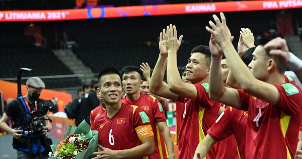 Futsal Việt Nam gặp Nga ở vòng 16 đội World Cup 2021