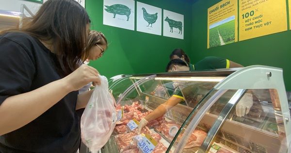 Khách nườm nượp đến mua thịt heo ăn chuối của bầu Đức ở Hà Nội