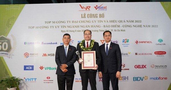 Dai-ichi Life Việt Nam đạt hạng 70/500 'Doanh nghiệp lớn nhất Việt Nam năm 2022'