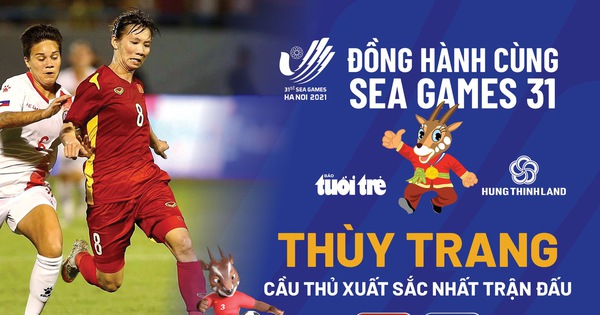 Thùy Trang xuất sắc nhất trận tuyển nữ Việt Nam thắng Philippines