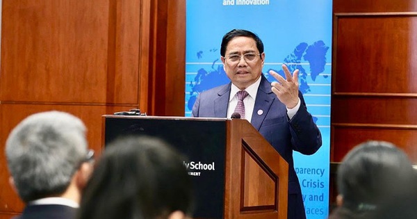 Prime Minister Pham Minh Chinh speaks at Harvard University