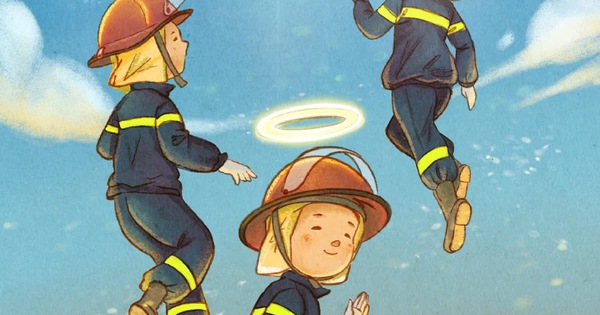 Dân mạng rưng rưng vẽ tranh tiễn biệt 3 chiến sĩ công an cứu hỏa - Tuổi Trẻ  Online
