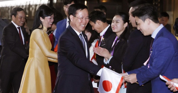 ボー・ヴァン・トゥオン大統領が4日間の日本訪問のため東京に到着