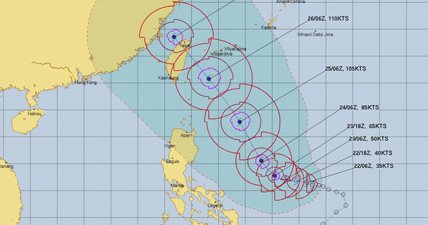 台風ドクスリは超大型台風になる可能性がありますが、東海に入るでしょうか？