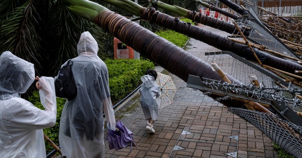 香港迎來多年來最強超強颱風「海葵」登陸台灣