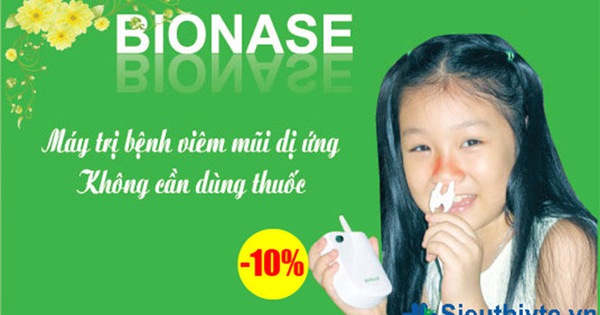 Máy trị viêm mũi dị ứng Bionase có tác dụng gì và cách sử dụng như thế nào?